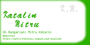 katalin mitru business card